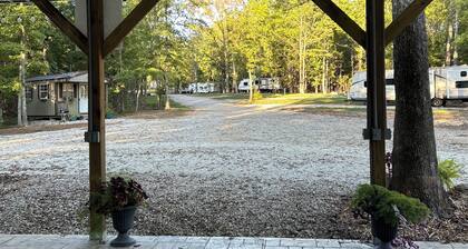 Cozy 1-bedroom cabin in quiet campground surrounded by nature.