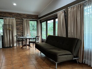 Junior Studio Suite, Balcony, Garden View | View from room - The Pinewood Lodge & Organic Farm (Cisarua)
