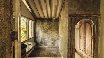 Free toiletries, hair dryer, bathrobes, slippers