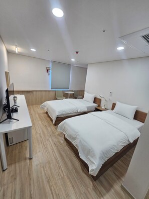 Twin Room | Desk, laptop workspace, iron/ironing board, free WiFi