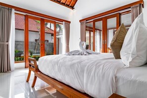 Villa, 1 Schlafzimmer, eigener Pool | Ausblick vom Zimmer