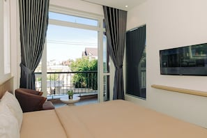 Superior Double Room, Balcony, City View | Blackout drapes, iron/ironing board, free WiFi