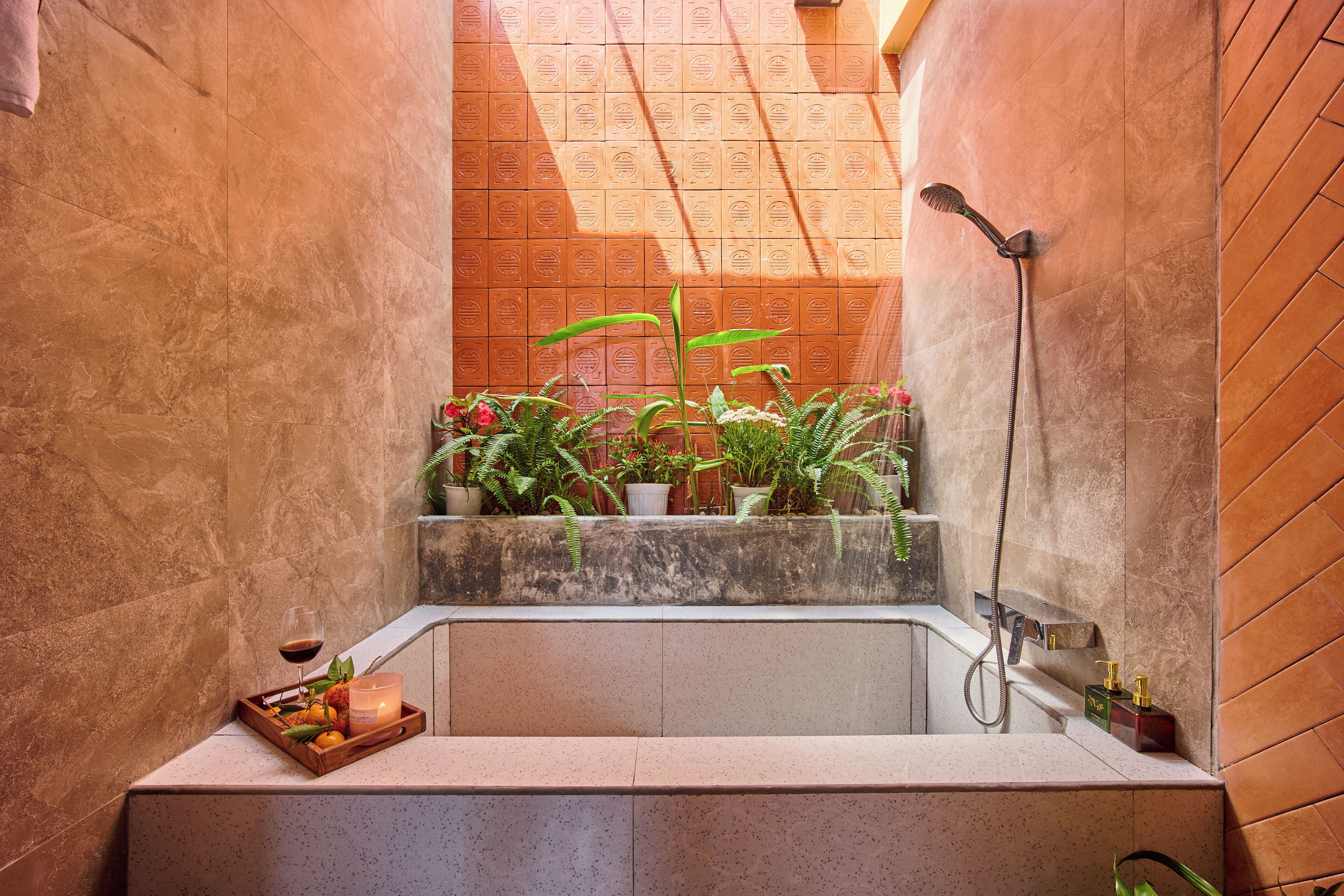 Dusche, Haartrockner, Bidet, Handtücher