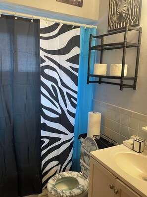 Towels, soap, toilet paper