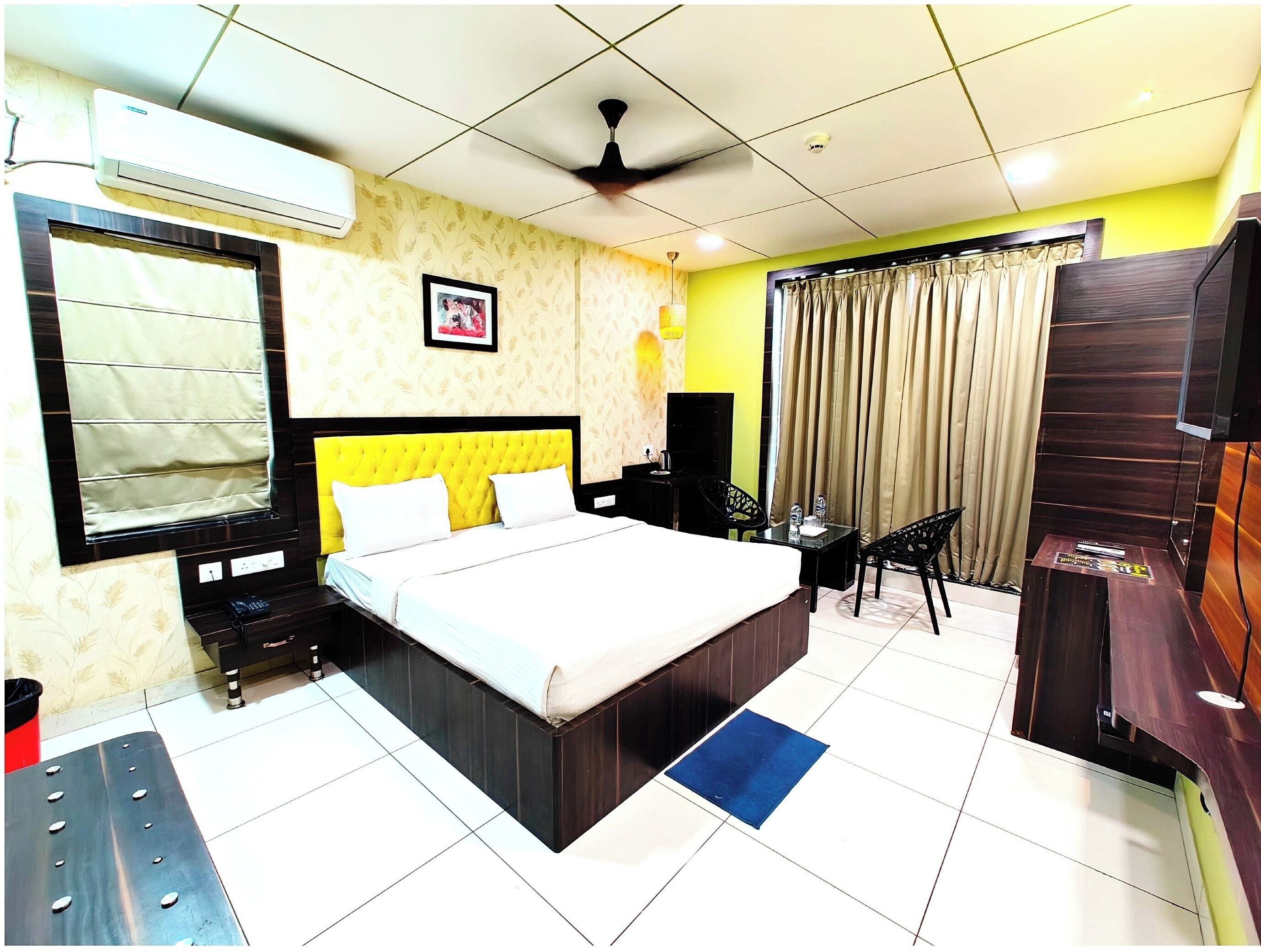 华丽双人房, 空调 | 防过敏的被褥、办公桌、隔音、免费 WiFi