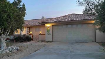 Front of property – evening/night