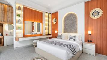 Biệt thự Deluxe, 2 phòng ngủ, quang cảnh hồ bơi, cạnh hồ bơi | Bàn ủi/dụng cụ ủi quần áo, truy cập Internet không dây miễn phí