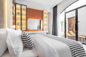 Biệt thự Deluxe, 2 phòng ngủ, quang cảnh hồ bơi, cạnh hồ bơi | Bàn ủi/dụng cụ ủi quần áo, truy cập Internet không dây miễn phí