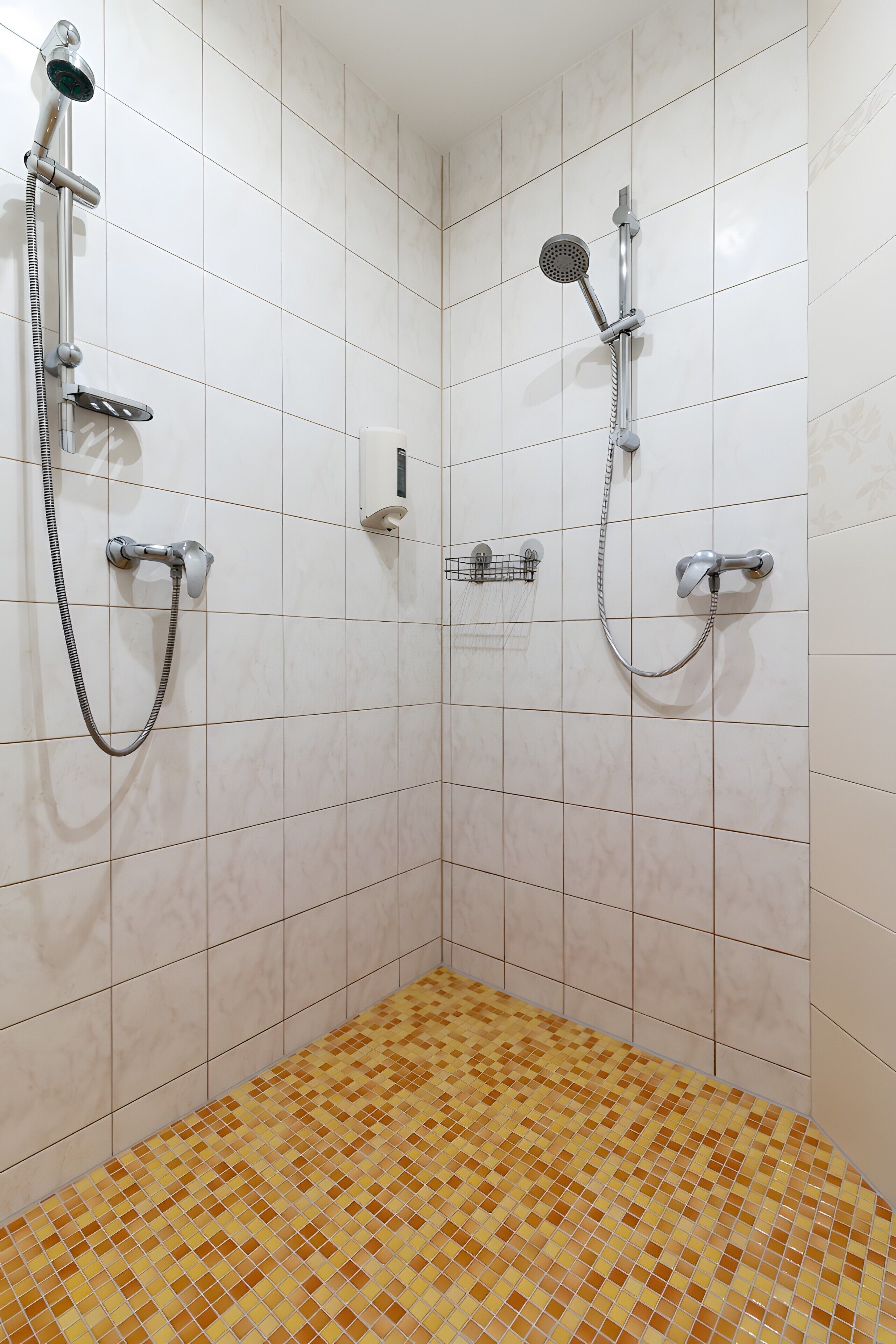 Een douche, een haardroger, handdoeken
