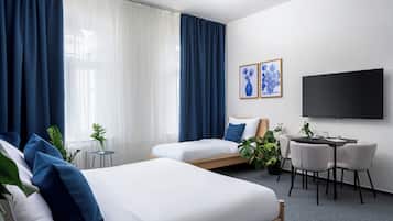 Minibar con artículos gratuitos, cunas gratuitas y wifi gratis