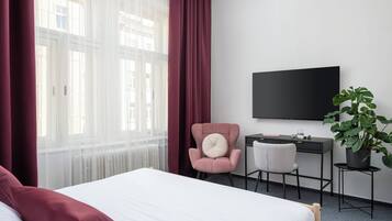 Club Double Room | Minibar (free items), cribs (free), WiFi (free), individually decorated
