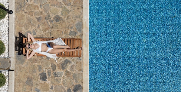 A heated pool