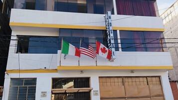 Majoituspaikan julkisivu