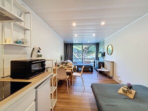1 bedroom, desk, Internet