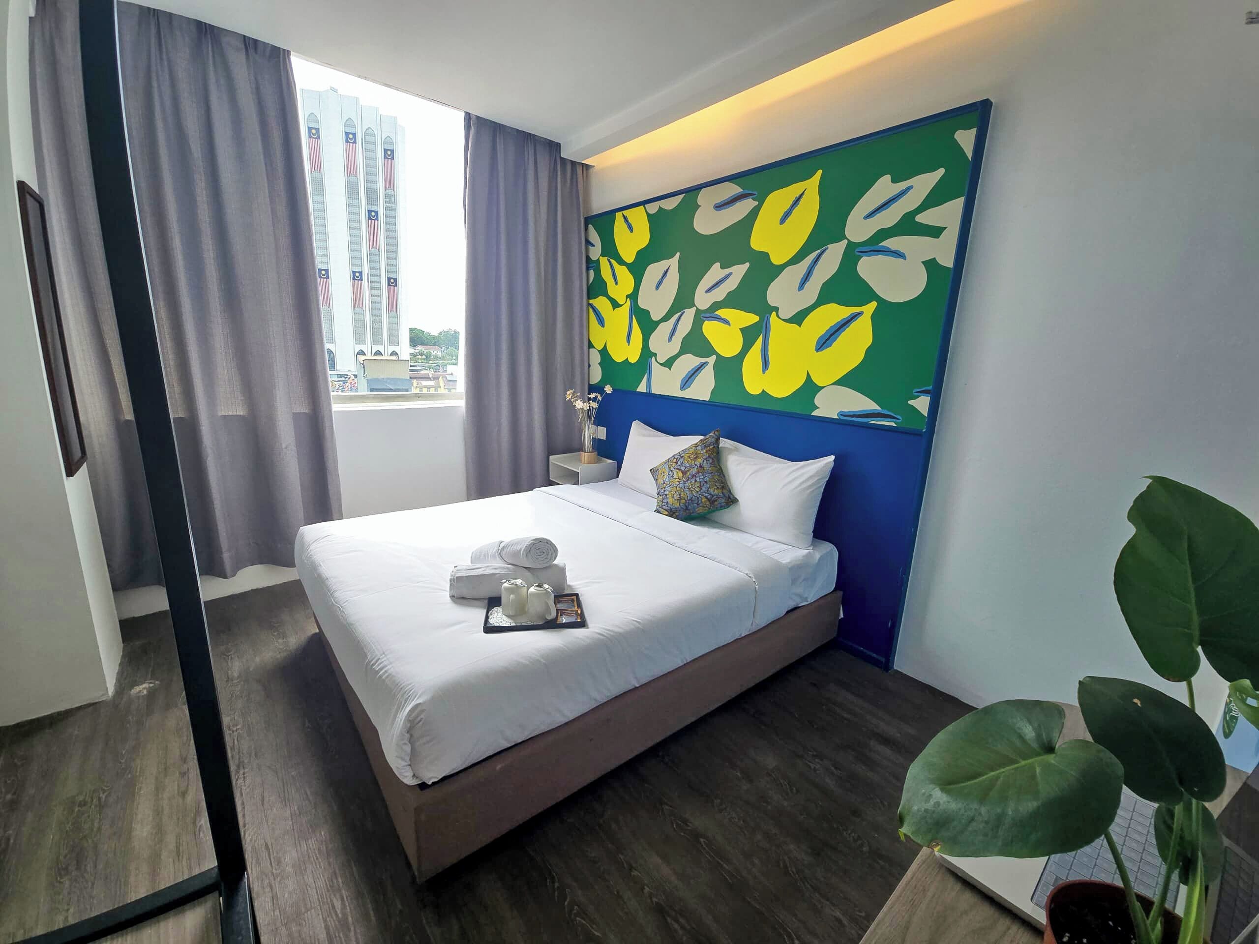 Minibar, blackout curtains, iron/ironing board, free WiFi