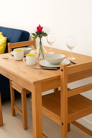 Appartement, 1 slaapkamer, uitzicht op de stad | Dineren