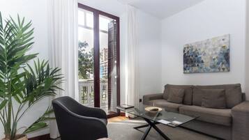 Deluxe-Apartment, 2 Schlafzimmer | Wohnbereich