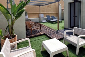 Penthouse, uitzicht op de stad | Terras