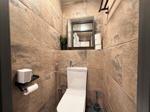 Shower, hair dryer