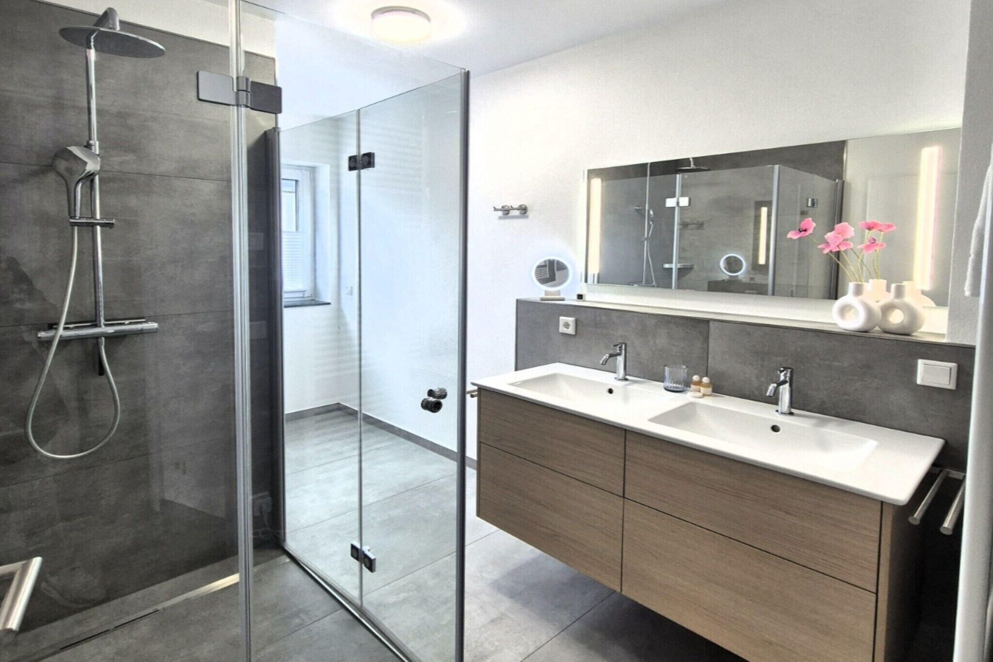 Shower, hair dryer