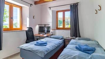 2 slaapkamers, wifi, beddengoed