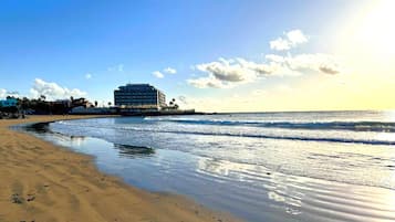Vlak bij het strand