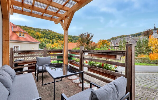 Terrace/patio - Beautiful apartment in Südharz with WiFi (Südharz)
