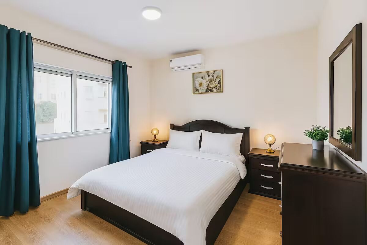 Familienapartment, Balkon, Stadtblick