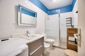Shower, hair dryer