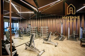 Apartment, 1 Bedroom, Balcony, City View | Fitness studio