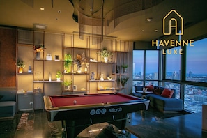 Appartement, 1 chambre, balcon, vue sur la ville | Salle de séjour