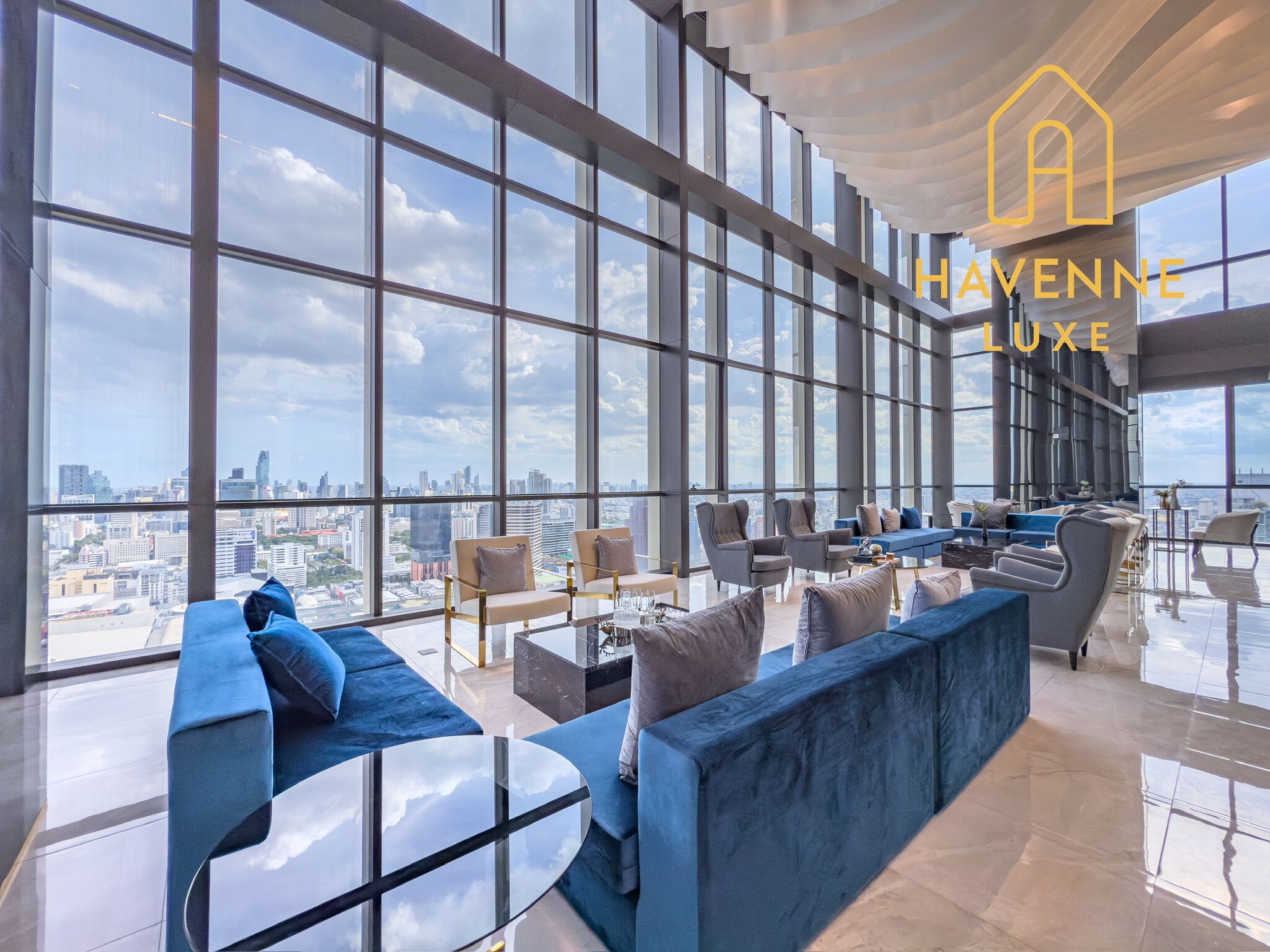 Lejlighed - 2 soveværelser - balkon - udsigt til have | Lounge
