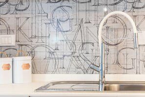 Appartement de base | Cuisine privée | Cafétière à espresso, bouilloire électrique