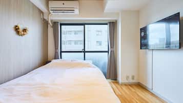 Leilighet – basic, ikke-røyk, byutsikt (802) | Skrivebord, blendingsgardiner, strykejern/-brett og wi-fi (inkludert)