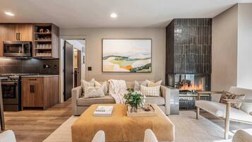 TV, fireplace, stereo, offices