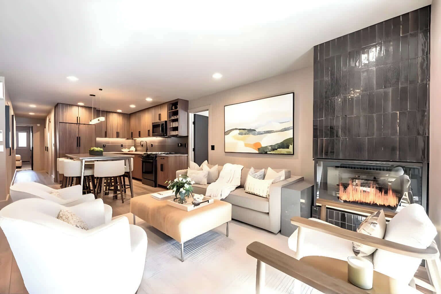 电视、壁炉、立体声音响、  办公室