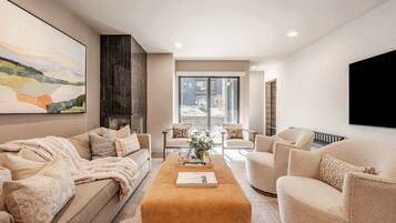 TV, fireplace, stereo, offices