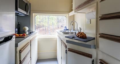 Authentic 1940s Pullman Train Car Nestled in Bucolic Catskill Woods