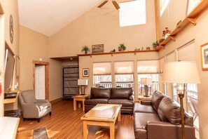 Tv, eldstad och dvd-spelare