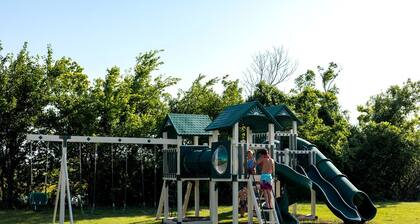 Oklahoma Glamping in this Wonderful Covered Wagon for Family Vacations near Oklahoma City