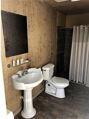 Towels, soap, shampoo
