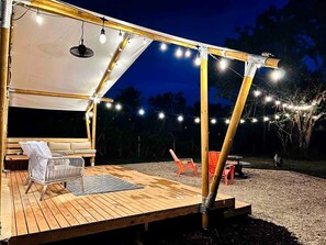 Unclassified image, 4 of 25, button - Outstanding Safari Tent with Jacuzzi and and Beautiful Outdoor and Indoor Living in Florida (Punta Gorda)