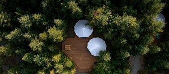 Large and Spacious Double Bell Tents Great for Families in Carson, Washington