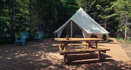 Carson Glamping Escapes in this Wonderful Bell Tent Rental in Washington