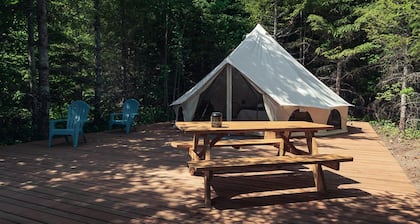 Carson Glamping Escapes in this Wonderful Bell Tent Rental in Washington