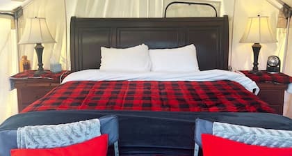 Cozy Tented Cabin with Stunning Sights in Conner, Montana