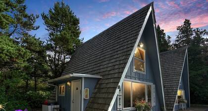 Charming A Frame Nestled Amidst Trees in Otter Rock, Oregon