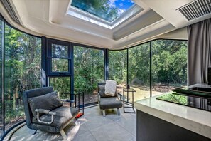 Interior - Futuristic Pod Glamping Retreat with Pond Views in South Carolina (Saint Stephen)
