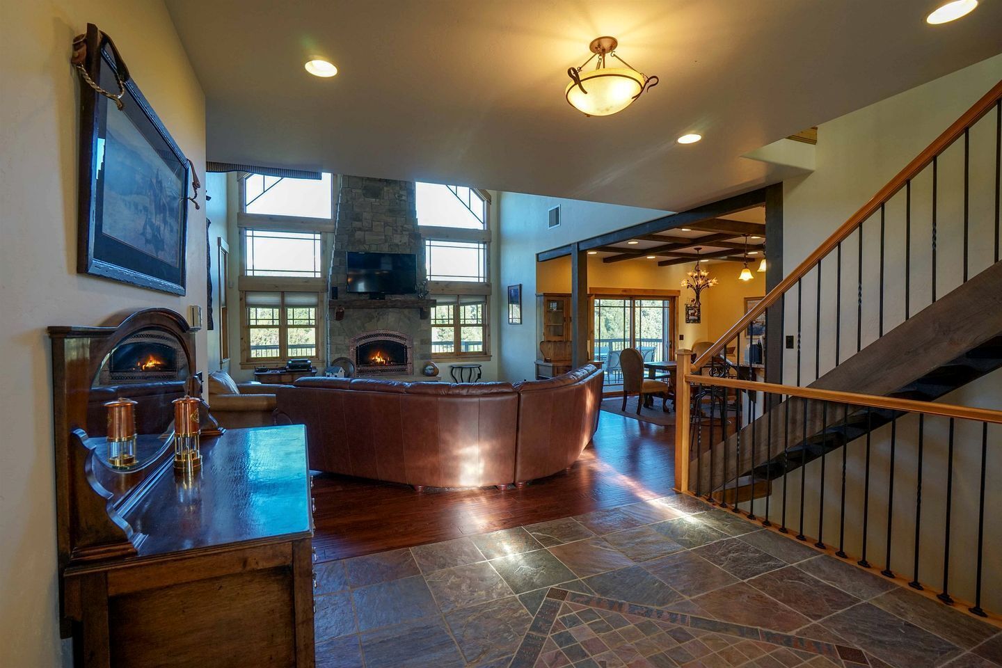 TV, fireplace, DVD player, table tennis