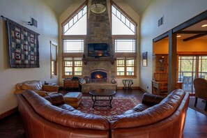 TV, fireplace, DVD player, ping pong